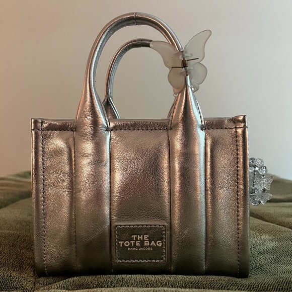 Marc Jacobs Limited Edition Metallic Leather Crossbody Tote Bag - Picture 1 of 4